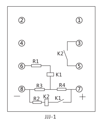 JJJ-1內(nèi)部接線及外引接線圖 JJJ-1內(nèi)部接線及外引接線圖