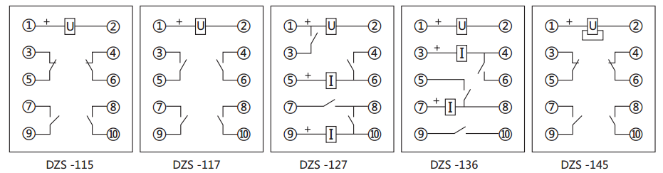 DZS-136延時(shí)中間繼電器內(nèi)部接線圖及外引接線圖 DZS-136延時(shí)中間繼電器內(nèi)部接線圖及外引接線圖