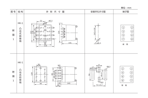 DT-13/130開孔尺寸圖 DT-13/130開孔尺寸圖